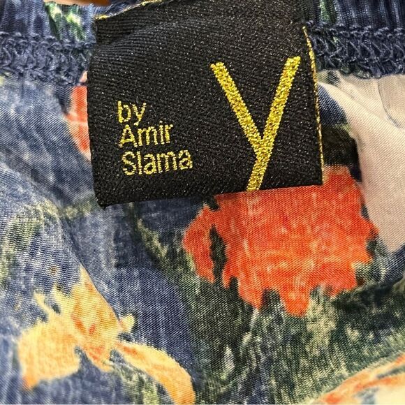 Y by Amir Slama Navy Floral Halter Maxi Dress - Picture 10 of 12